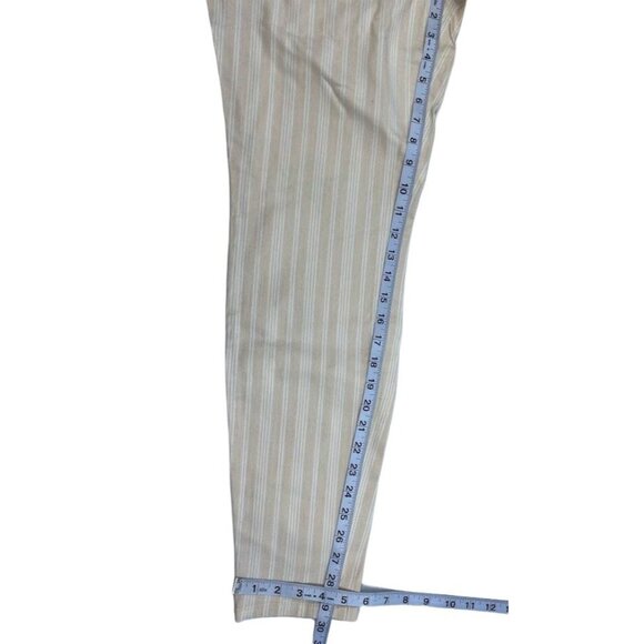 Style & Co Curvy Tummy Control Jeans Women's 8 MEDIUM Pale Pink Striped Skinny - Picture 5 of 14